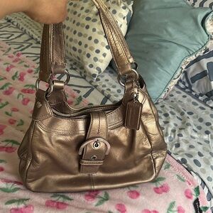 Coach Metallic Bronze Handbag